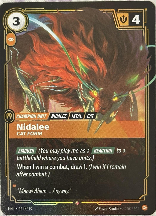 Nidalee - Cat Form #114