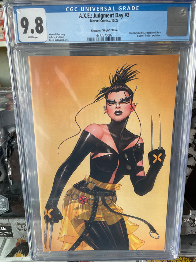 CGC Graded 9.8 - A.X.E.: Judgment Day #2 (Nakayama "Virgin" Variant) | X-23