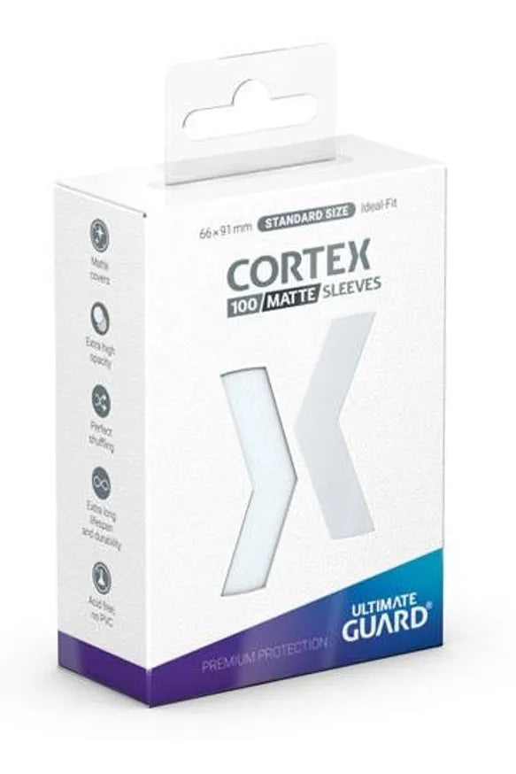 Cortex Standard Size Matte White Sleeves (100ct)