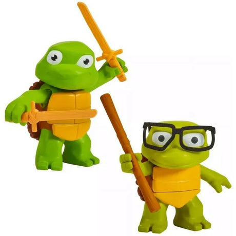 Leo & Donnie Turtle Tots 2 pack Teenage Teenage Mutant Ninja Turtles Mayhem action figure