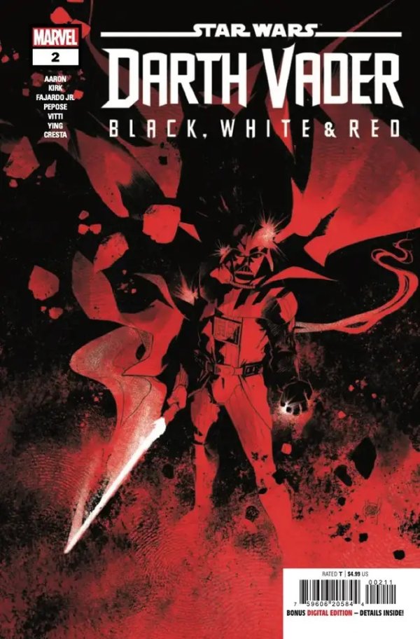 Star Wars: Darth Vader - Black, White & Red #2 Main Cover