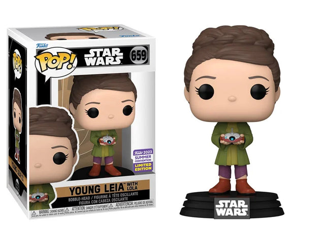 Young Leia with Lola Summer Convention 2023 exclusive Pop!