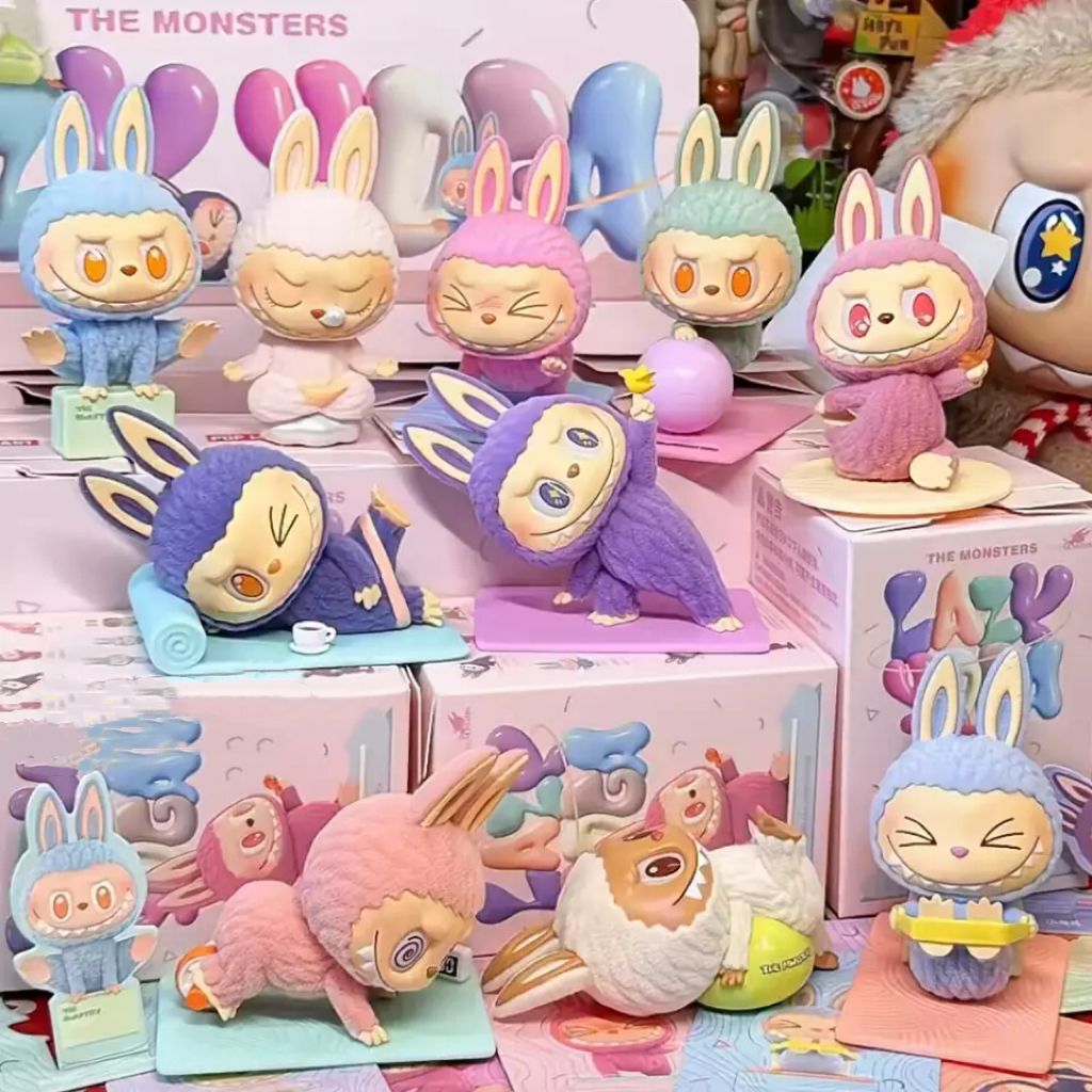 The Monsters Labubu Lazy Yoga blind box