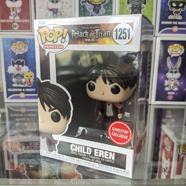 Child Eren Attack on Titan GameStop exclusive Pop!