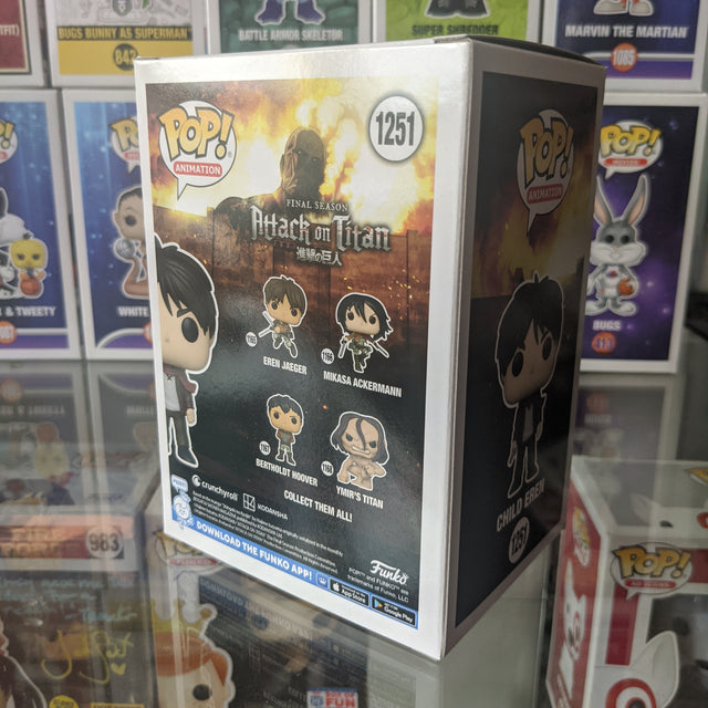 Child Eren Attack on Titan GameStop exclusive Pop!