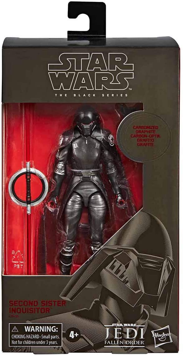 Second Sister Inquisitor Carbonized Star Wars Black Series Action Figure - PCA Designer Toys