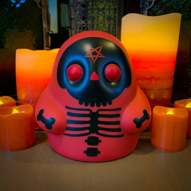 Tiny ghost Satan’s Xray vinyl figure - PCA Designer Toys