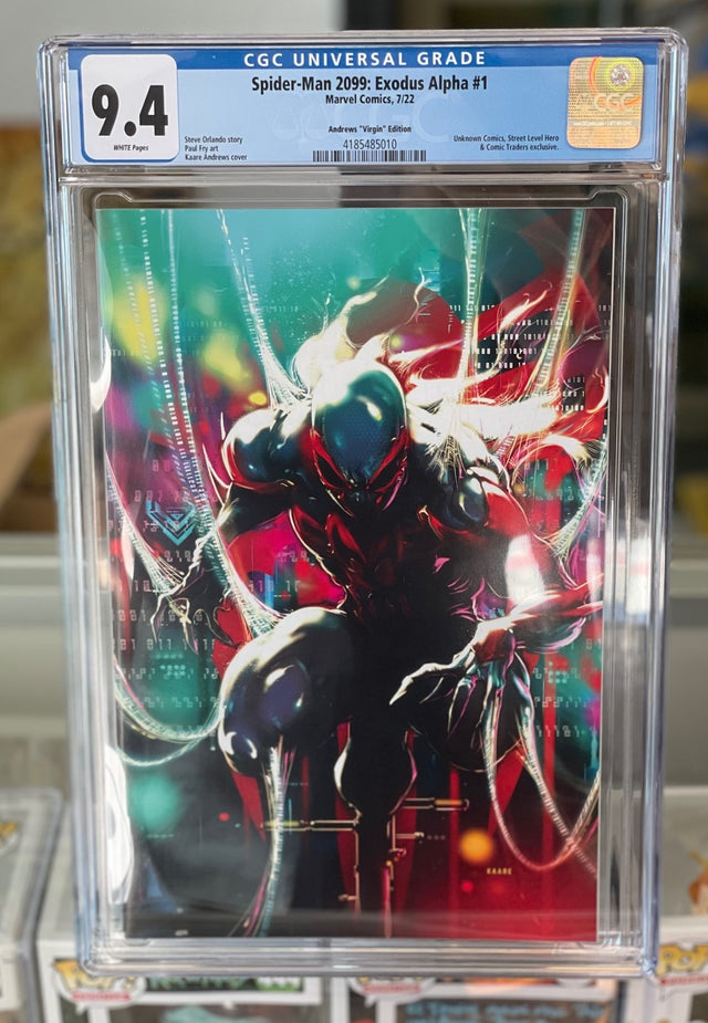 CGC Graded 9.4 - Spider-Man 2099: Exodus - Alpha #1 (Kaare Andrews Virgin Variant)