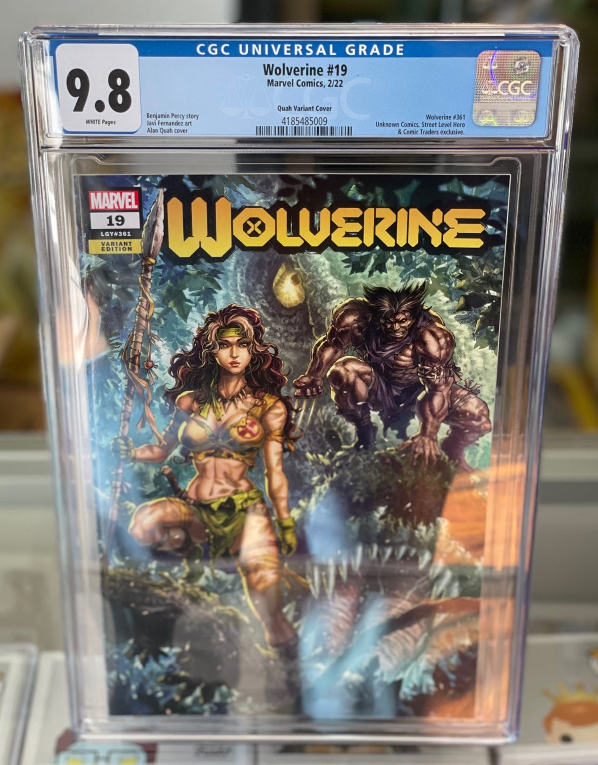CGC Graded 9.8 - Wolverine #19 (Alan Quah - Trade Variant)