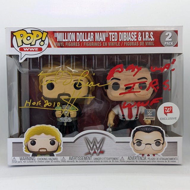 Million Dollar Man & IRS Signed 2-Pack (JSA COA) - PCA Designer Toys