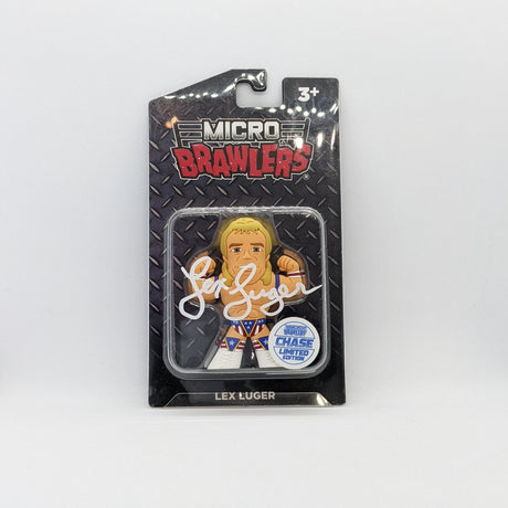 Lex Luger Signed Micro Brawler Chase JSA COA - PCA Designer Toys