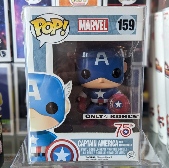 Captain America w/ Photon Shield Pop! - PCA Designer Toys