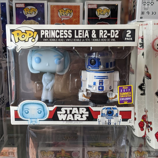 Princess Leia & R2-D2 Pop! - PCA Designer Toys