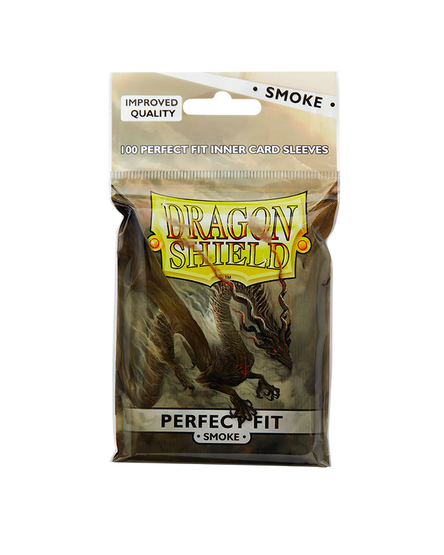 Dragon Shield Perfect Fit Inner Sleeves (Smoke) - Standard Size 100CT