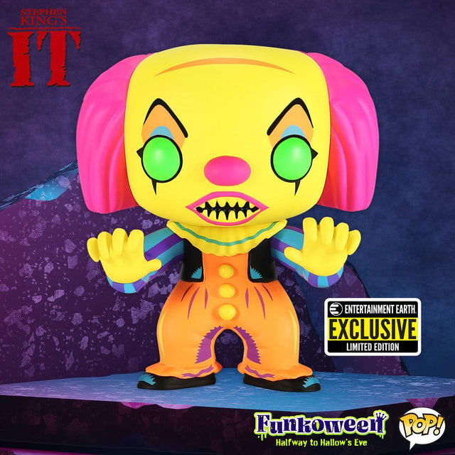 Blacklight Pennywise Pop! - PCA Designer Toys