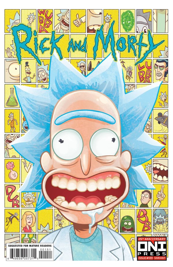 Rick and Morty #100 Cover E Stresing Variant (Rick)