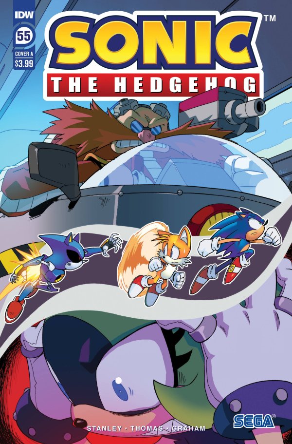 Sonic The Hedgehog #55 Main Cover