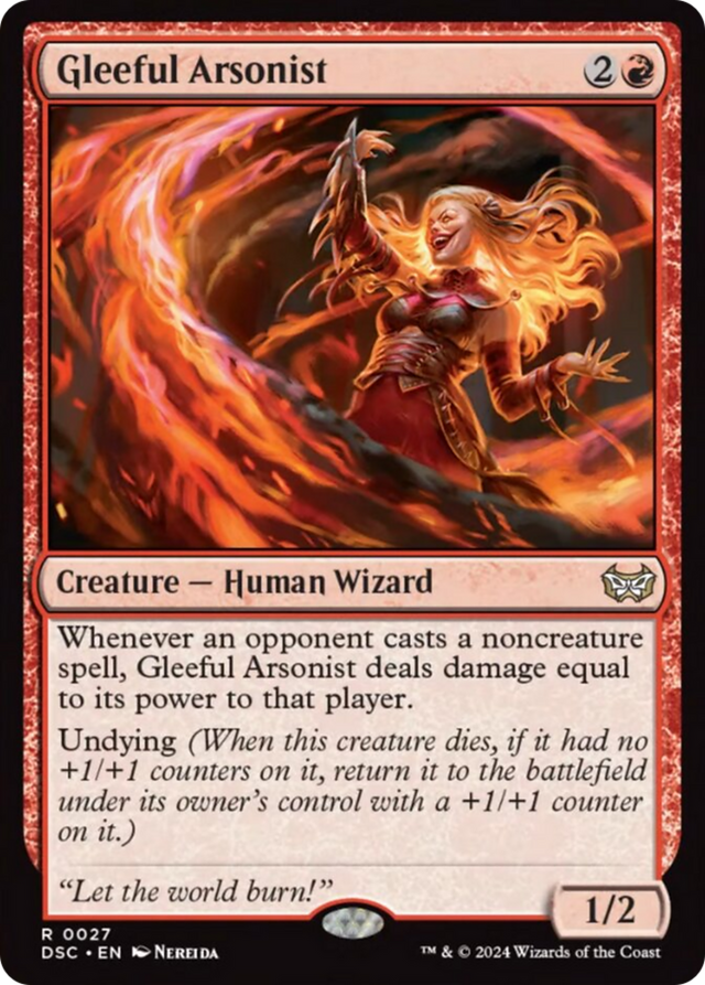 Gleeful Arsonist [Duskmourn: House of Horror Commander] - PCA Designer Toys
