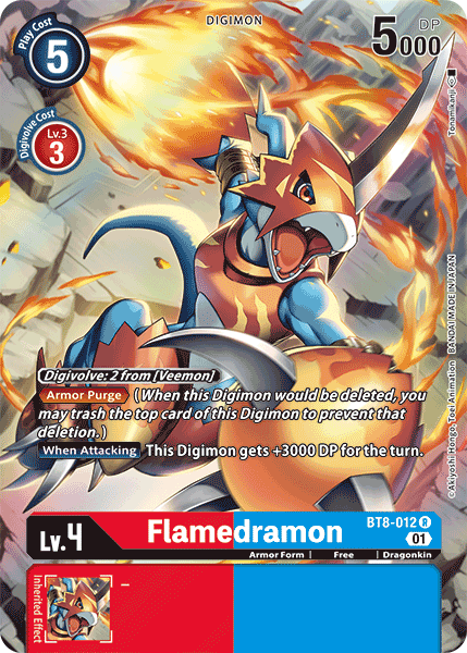 Flamedramon [BT8-012] (Alternate Art) [New Awakening] - PCA Designer Toys