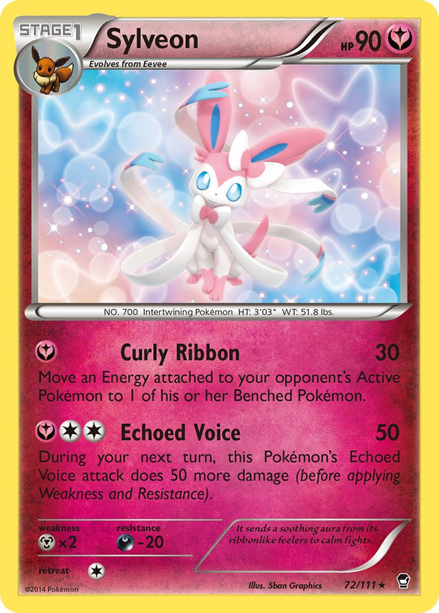 Sylveon (72/111) (Theme Deck Exclusive) [XY: Furious Fists] - PCA Designer Toys