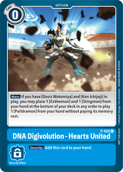 DNA Digivolution - Hearts United [P-022] [Promotional Cards] - PCA Designer Toys