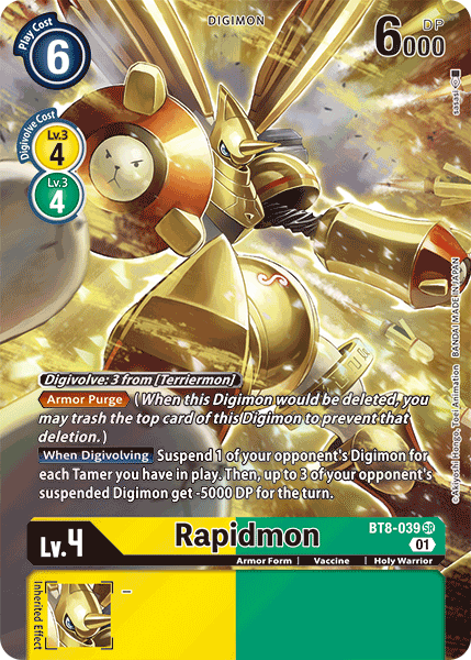 Rapidmon [BT8-039] (Alternate Art) [New Awakening] - PCA Designer Toys