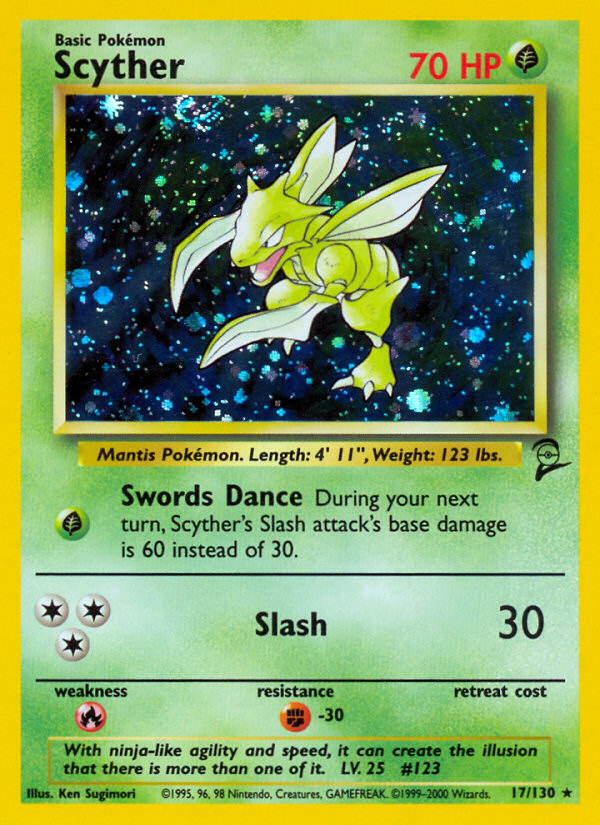 Scyther (17/130) [Base Set 2] - PCA Designer Toys