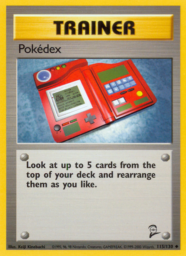 Pokedex (115/130) [Base Set 2] - PCA Designer Toys