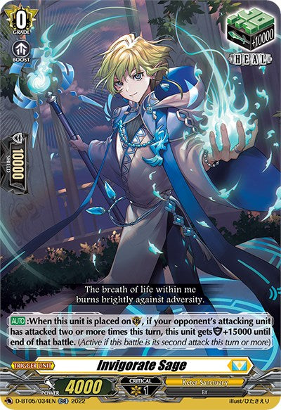 Invigorate Sage (D-BT05/034EN) [Triumphant Return of the Brave Heroes] - PCA Designer Toys