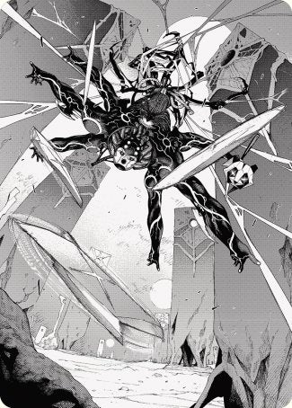 Kaito, Dancing Shadow 2 Art Card [Phyrexia: All Will Be One Art Series] - PCA Designer Toys