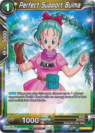 Perfect Support Bulma (Non-Foil) (P-034) [Promotion Cards] - PCA Designer Toys
