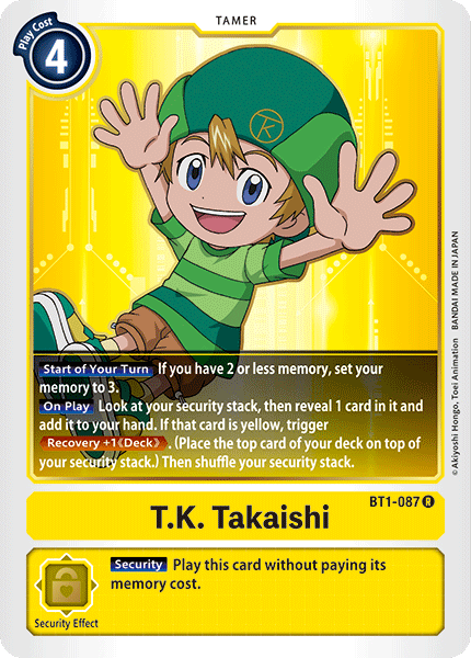 T.K. Takaishi [BT1-087] [Release Special Booster Ver.1.0] - PCA Designer Toys
