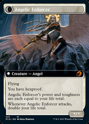 Enduring Angel // Angelic Enforcer (Extended Art) [Innistrad: Midnight Hunt] - PCA Designer Toys