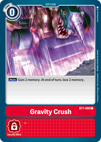 Gravity Crush [BT1-090] [Release Special Booster Ver.1.0] - PCA Designer Toys