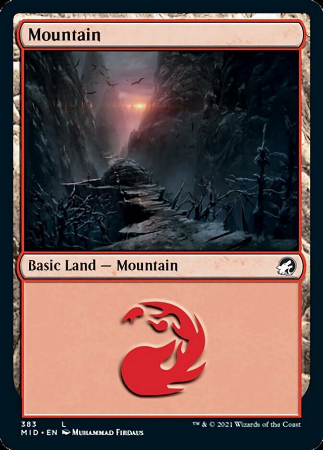 Mountain (383) [Innistrad: Midnight Hunt] - PCA Designer Toys