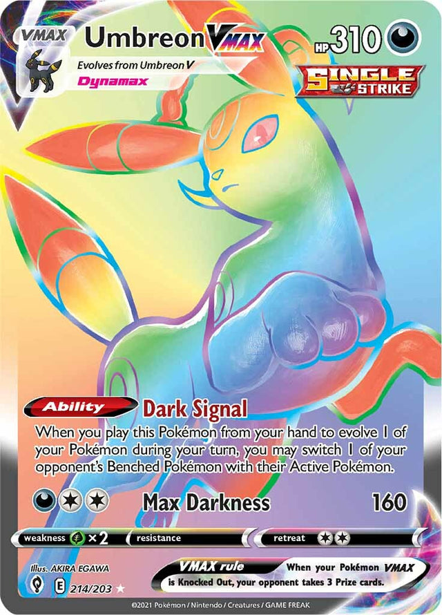 Umbreon VMAX (214/203) [Sword & Shield: Evolving Skies] - PCA Designer Toys