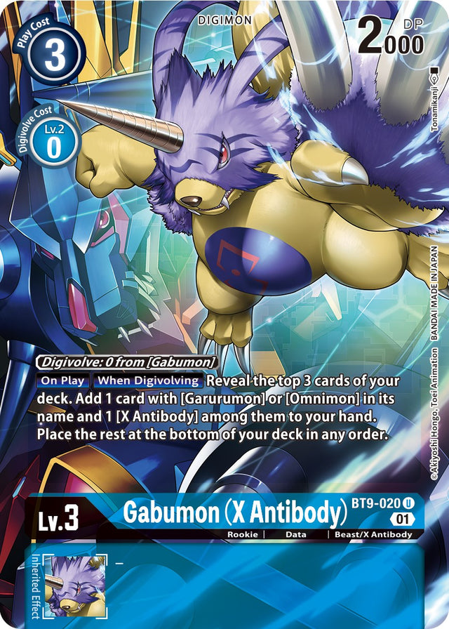 Gabumon (X Antibody) [BT9-020] (Alternate Art) [X Record] - PCA Designer Toys