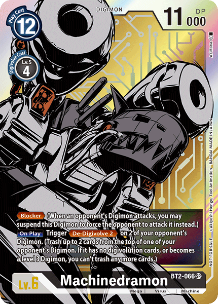 Machinedramon [BT2-066] (Alternate Art) [Release Special Booster Ver.1.0] - PCA Designer Toys
