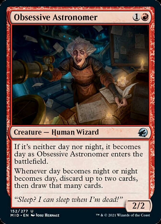 Obsessive Astronomer [Innistrad: Midnight Hunt] - PCA Designer Toys