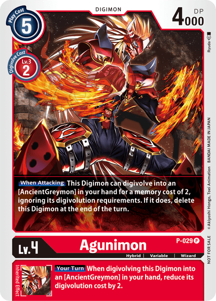 Agunimon [P-029] [Promotional Cards] - PCA Designer Toys