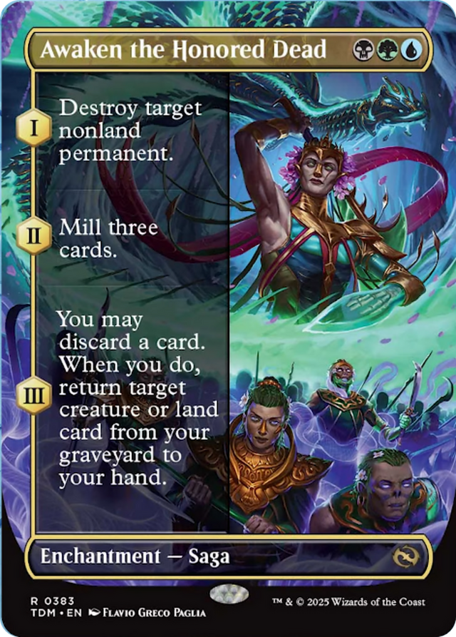 Awaken the Honored Dead (Borderless) [Tarkir: Dragonstorm]