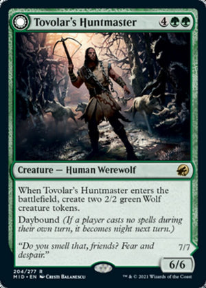Tovolar's Huntmaster // Tovolar's Packleader [Innistrad: Midnight Hunt] - PCA Designer Toys
