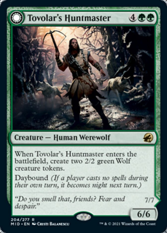 Tovolar's Huntmaster // Tovolar's Packleader [Innistrad: Midnight Hunt] - PCA Designer Toys