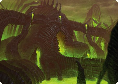 The Dross Pits Art Card [Phyrexia: All Will Be One Art Series] - PCA Designer Toys