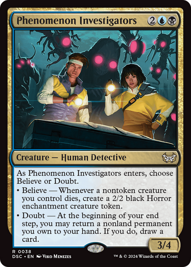 Phenomenon Investigators [Duskmourn: House of Horror Commander] - PCA Designer Toys