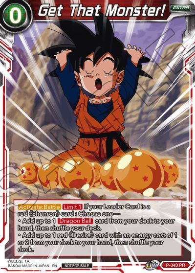 Get That Monster! (P-343) [Tournament Promotion Cards] - PCA Designer Toys