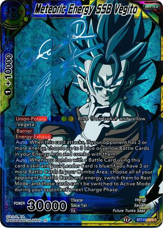 Meteoric Energy SSB Vegito (SPR Signature) (BT7-118) [Assault of the Saiyans] - PCA Designer Toys