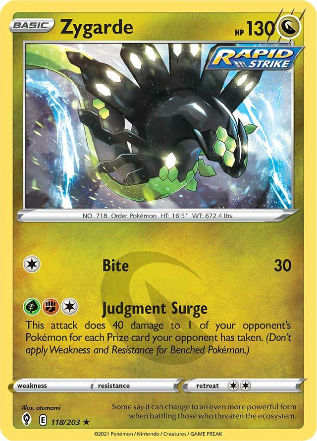 Zygarde (118/203) [Sword & Shield: Evolving Skies] - PCA Designer Toys