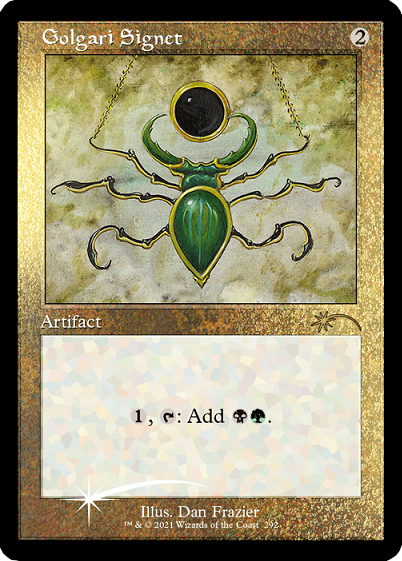 Golgari Signet (Retro) (Foil Etched) [Secret Lair Drop Series] - PCA Designer Toys