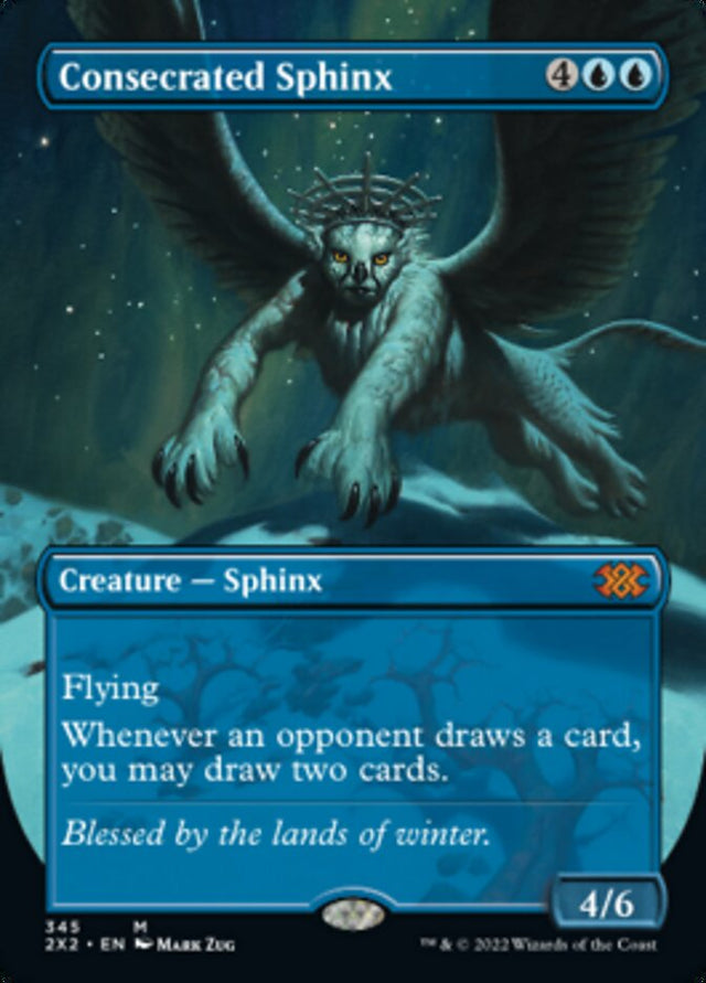 Consecrated Sphinx (Borderless Alternate Art) [Double Masters 2022] - PCA Designer Toys